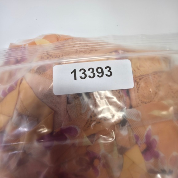 Daniel Rainn Dress Women M Orange Crochet Halter Floral Tiered Resort Flowy Midi - Picture 15 of 16